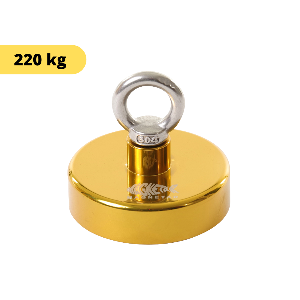 Klassisk 200 "Guld" fiskemagnet (200kg)