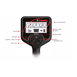 Nokta 1st Swing metaldetektor + tilbehr