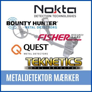 Metaldetektor mærker