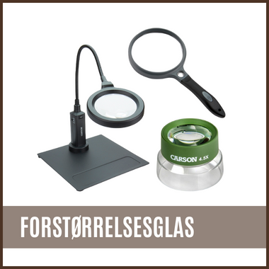 Forstørrelsesglas & Lupper