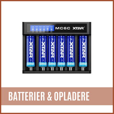 Batterier & Batteriopladere