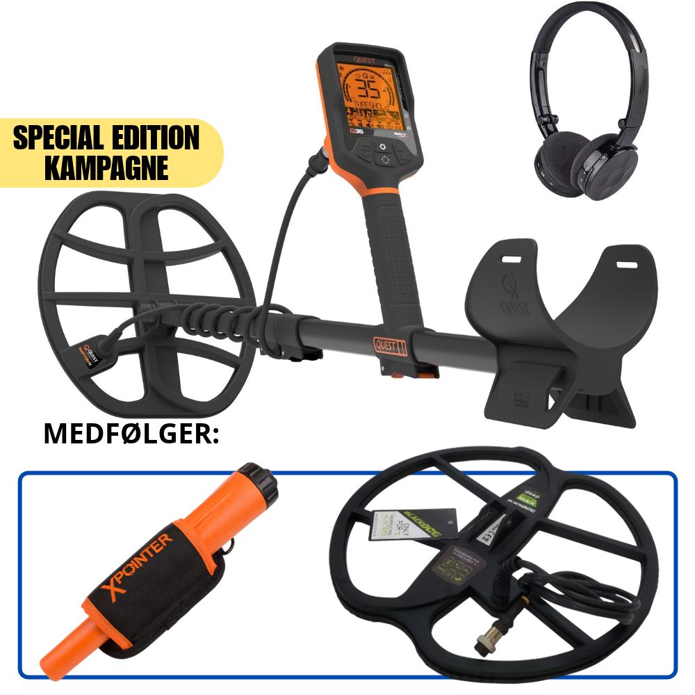 Quest Q35 multifrekvens metaldetektor - Special edition