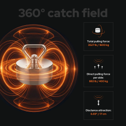 Barbarian X fiskemagnet Kit - 1600 kg