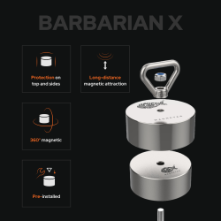 Barbarian X fiskemagnet Kit - 1600 kg