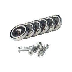 Magnetar Magnet med skrue 35 kg - 6 stk