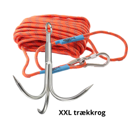 Magnetfiske pakke - XXL Krog + 6mm pro tov