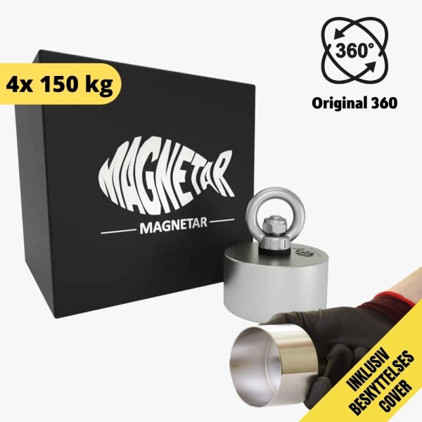 Hardcore - 360 graders fiskemagnet - 600 kg 