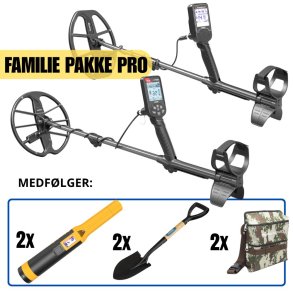 Metaldetektor familiepakke - Pro pakke