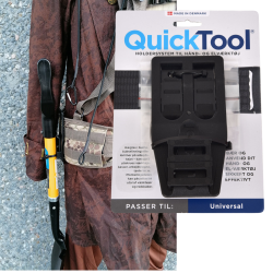 Quick tool universal holdesystem til detektorspader