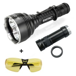 Amber Trident ravlygte m. extender tube