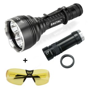 Amber Trident ravlygte m. extender tube