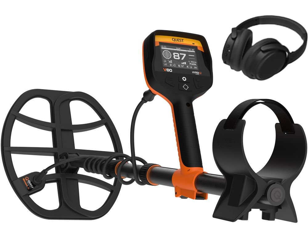 Quest V60 metaldetektor Ny multifrekvens detektor