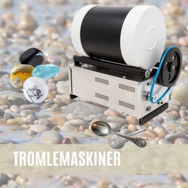 Tromlemaskiner til sten og metal