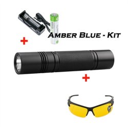 Amber Blue ravlygte - Kit 