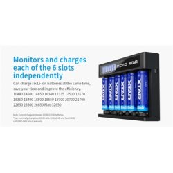 Xtar MC6C 6 kanals lader