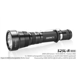 EagTac Genopladelig lygte S25L-R